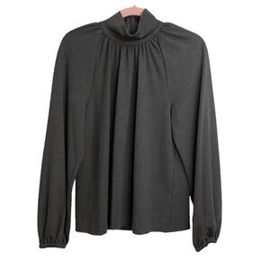 Toccin Long Sleeve Turtleneck Gray Top